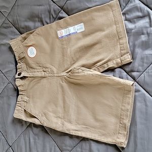 NWOT, Boy's Wonder Nation Flst Front Shorts, Color Khaki,  Size 16